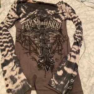 Crash and burn long sleeve T-shirt